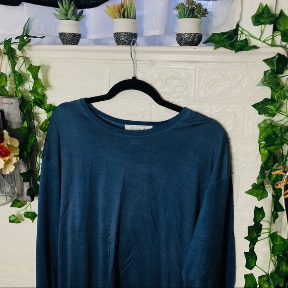 🌸5/$25🌸NWT Out Of the Blue Knits Basic Long Sleeve Flowy Top Size Large - Picture 3 of 10